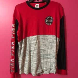 Long sleeve sequence PINK shirt